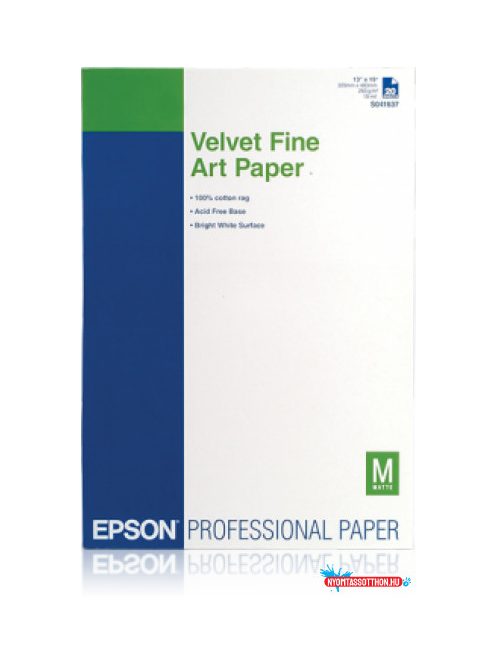 Epson A/3+ Velvet Fine Art Papír 20Lap 260g (Eredeti)