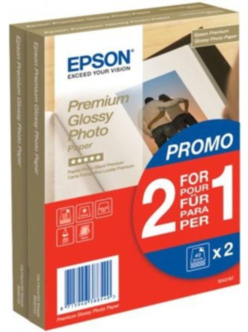 Epson 10x15 Premium Glossy Photo Paper 2x40Lap 255g (Original)