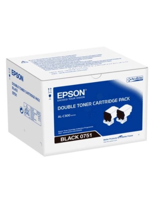 Epson C300 Toner Double Bk 2 * 7.3K / orig /