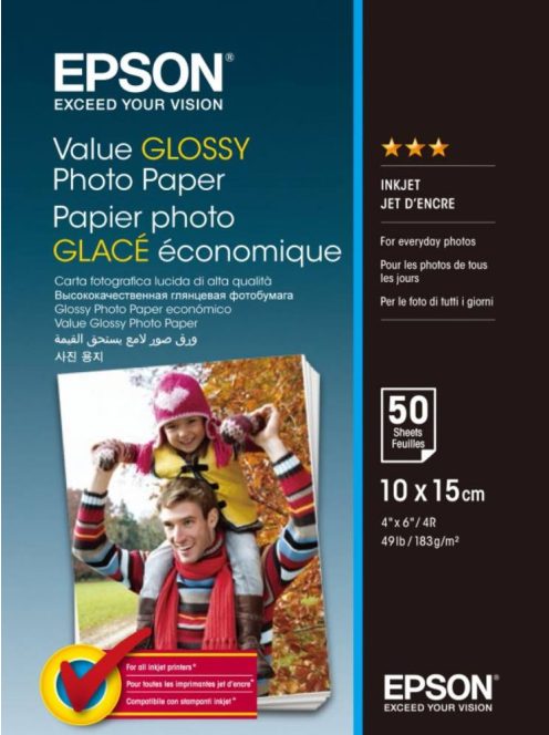 Epson 10x15 Economical Glossy Paper 50Pages 183g