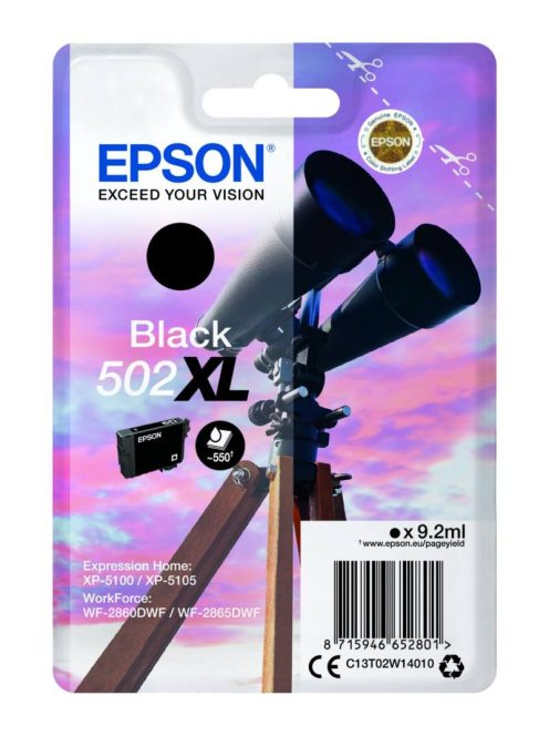 Epson T02W1 Cartridge Black 9.2ml (Original)