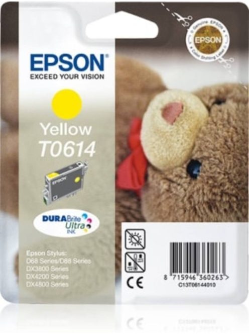 Epson T0614 cartridge Yellow 8ml (Original)