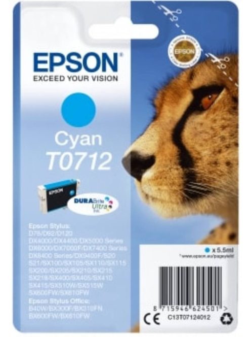 Epson T0712 cartridge Cyan 5.5ml (Original)