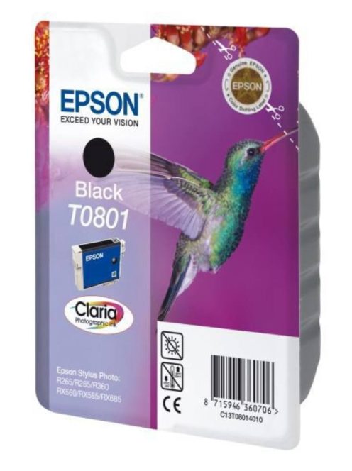 Epson T0801 Cartridge Black 7.4ml (Original)