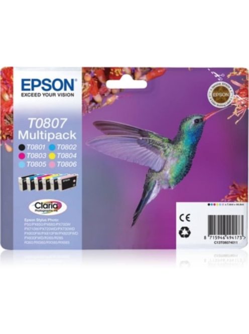 Epson T0807 cartridge Multipack 7.4ml (Original)