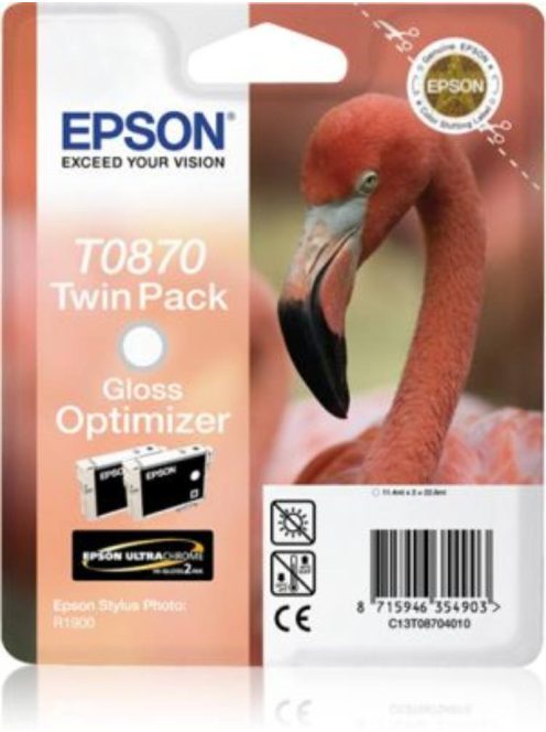 Epson T0870 Patron Gloss Optimizer 2x11ml (Eredeti)