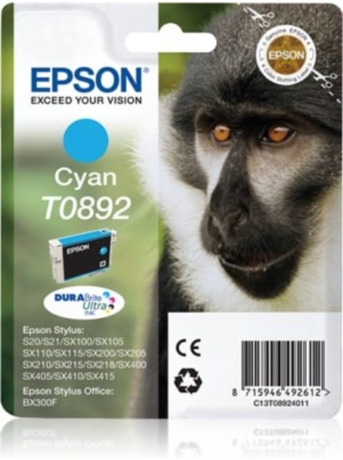 Epson T0892 cartridge Cyan 3.5ml (Original)