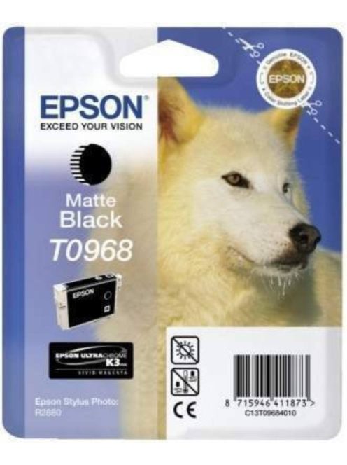 Epson T0968 Cartridge Matt Black 11.4ml (Original)