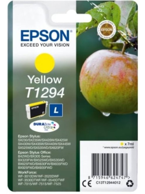 Epson T1294 cartridge Yellow 7ml (Original)