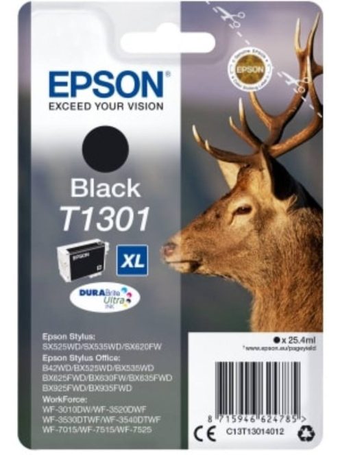 Epson T1301 cartridge Black 25.4ml (Original)