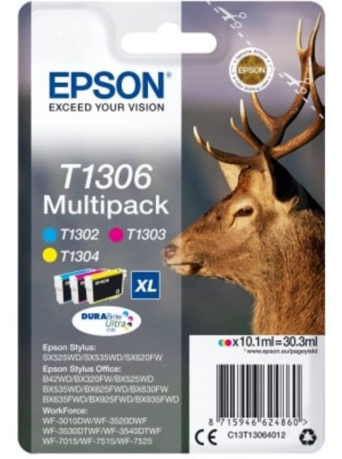 Epson T1306 cartridge Multipack Three Colors (Original)
