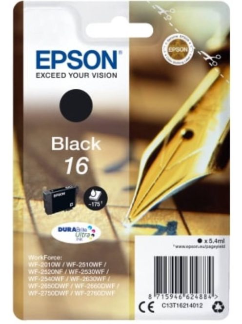 Epson T1621 Cartridge Black 5.7ml 16 (Original)