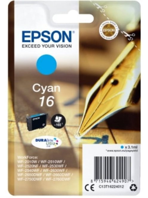 Epson T1622 cartridge Cyan 3.1ml 16 (Original)