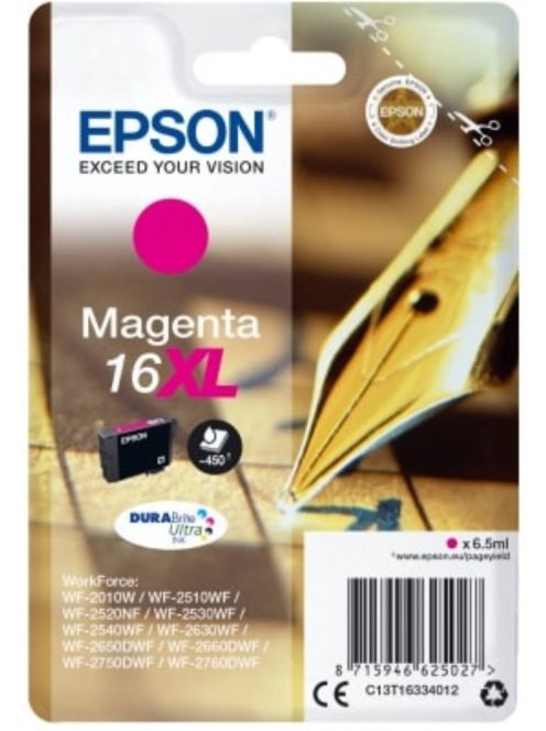 Epson T1633 cartridge Magenta 6.5ml 16XL (Original)