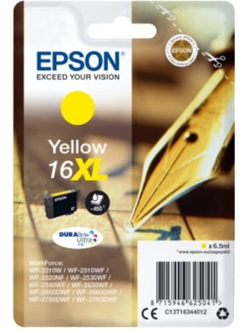 Epson T1634 cartridge Yellow 6.5ml 16XL (Original)
