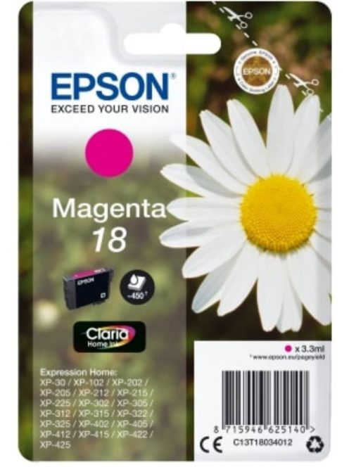 Epson T1803 cartridge Magenta 3.3ml (Original)