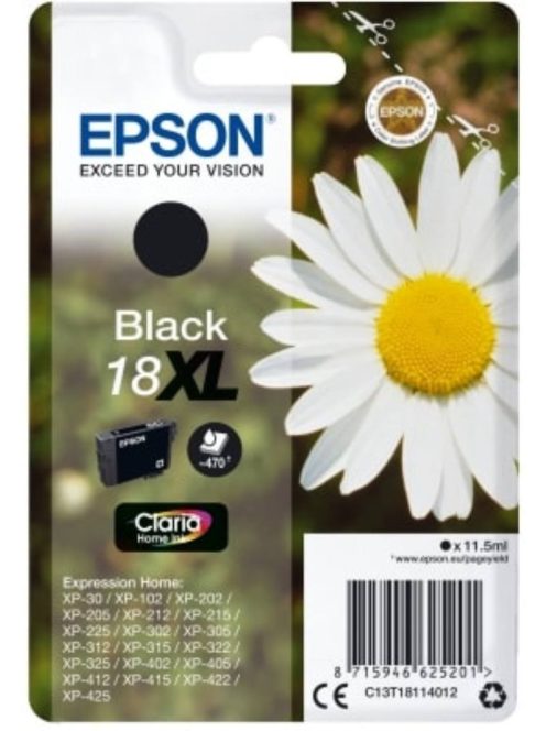 Epson T1811 cartridge Black 11.5ml 18XL (Original)