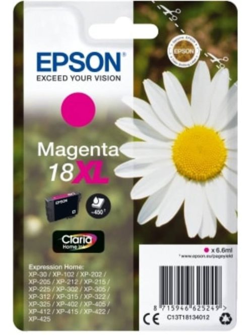 Epson T1813 Cartridge Magenta 6.6ml 18XL (Original)