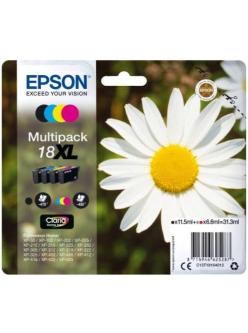 Epson T1816 cartridge Multipack 18XL (Original)