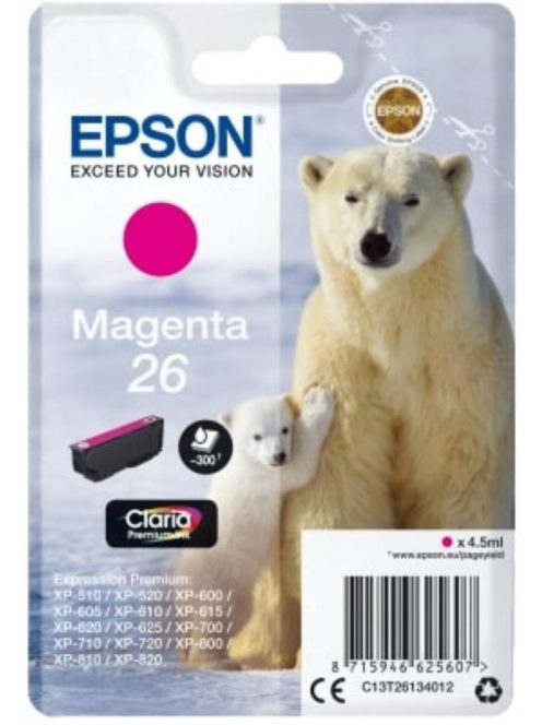 Epson T2613 Patron Magenta 4.5ml 26 (Original)