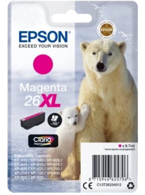 Epson T2633 Patron Magenta 9,7ml 26XL (Original)