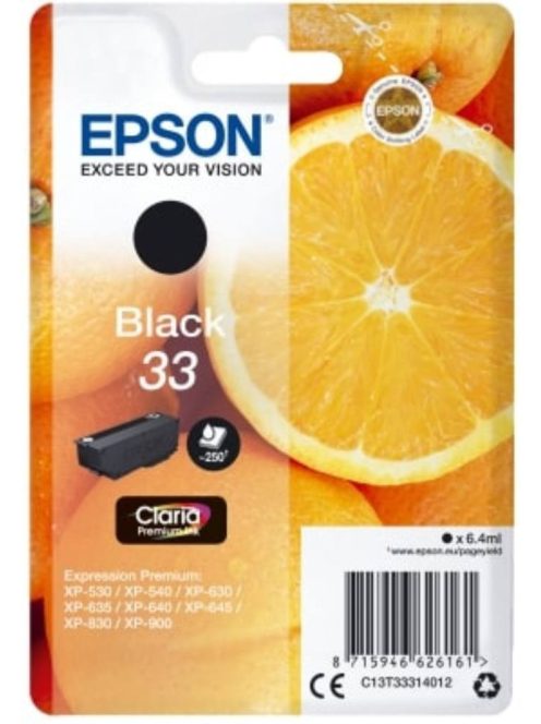 Epson T3331 Cartridge Black 6.4ml (Original)