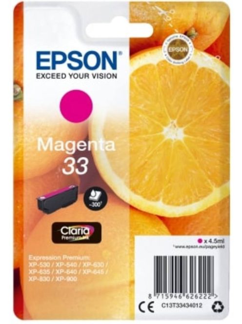 Epson T3343 Patron Magenta 4.5ml (Original)