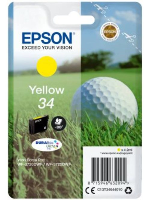 Epson T3464 cartridge Yellow 4.2 ml (Original)