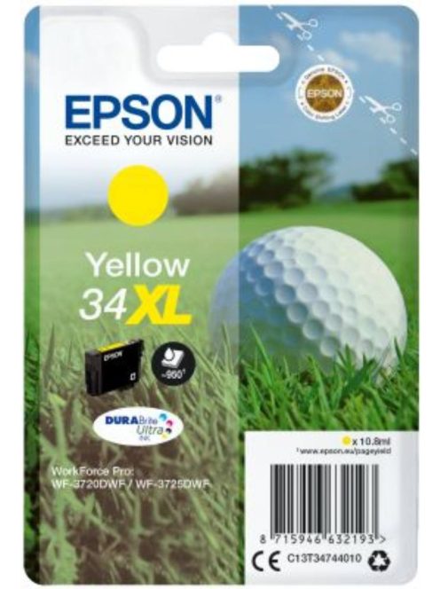 Epson T3474 cartridge Yellow 10.8 ml (Original)