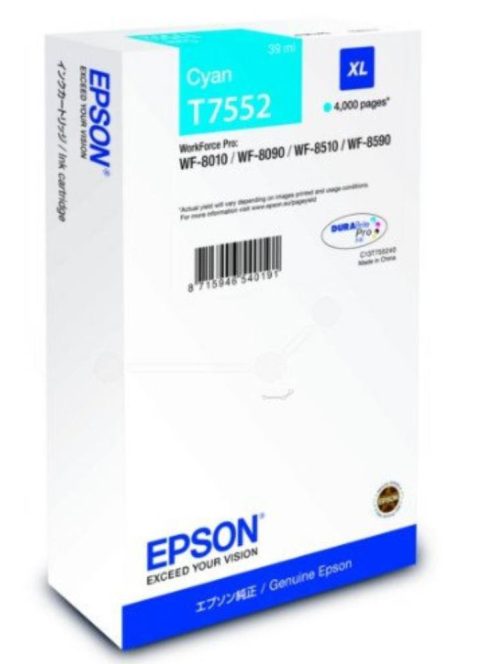 Epson T7552 cartridge Cyan 4K (Original)