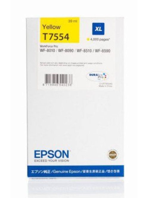 Epson T7554 cartridge Yellow 4K (Original)