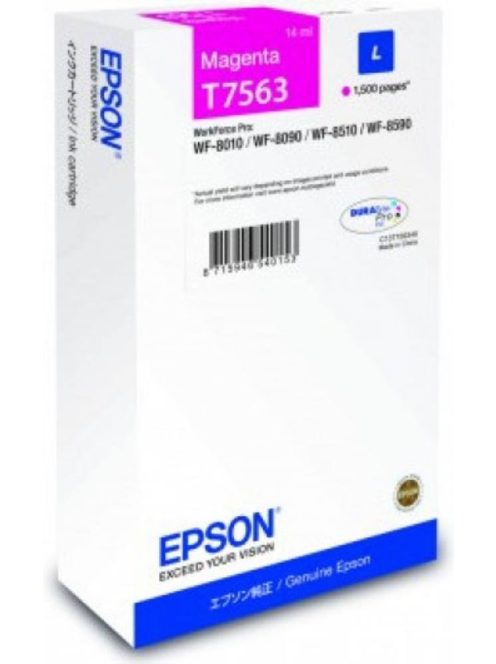 Epson T7563 cartridge Magenta 1.5K (Original)