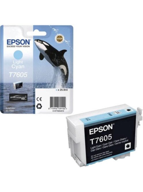 Epson T7605 cartridge Light Cyan 26ml (Original)