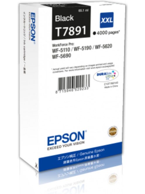 Epson T7891 cartridge Black 4K (Original)