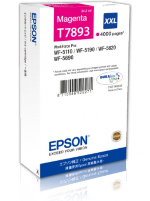 Epson T7893 cartridge Magenta 4K (Original)