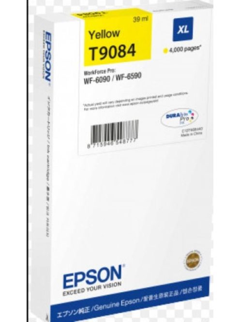 Epson T9084 cartridge Yellow 4K (Original)