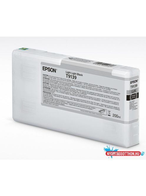 Epson T9139 Patron Light Light Black 200ml (Eredeti)