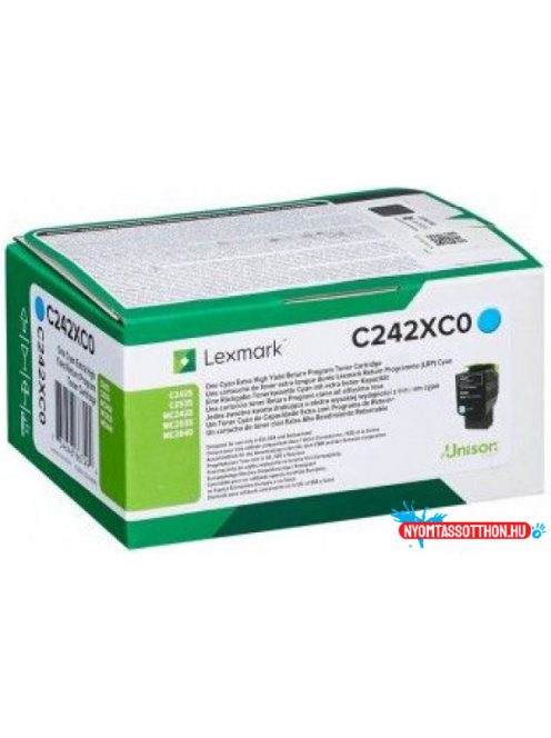 Lexmark C2535 Cyan toner 3.500 oldal /eredeti/