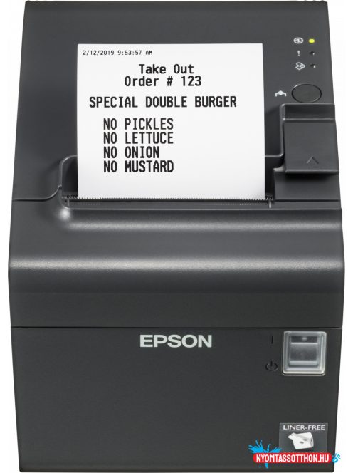 Epson TM-L90LF (682) mono hőpapíros védőfólia nélküli címke nyomtató