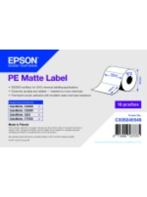 Epson 102mm*152mm, 185 inkjet cimke