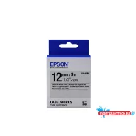 Epson LK-4SBE Black/Matt Silver 12mm szalag (9m)