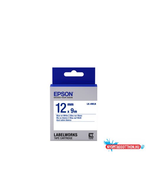 Epson LK-4WLN Blue/White 12mm szalag(9m)