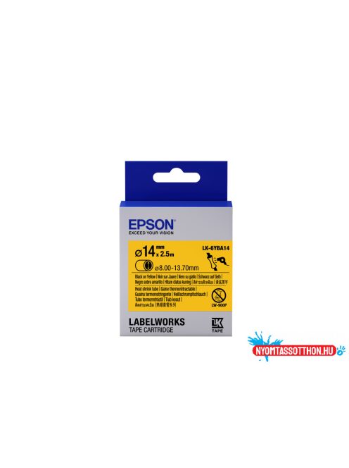 Epson LK-6YBA14 Black/Yellow D14mm szalag (2.5m)