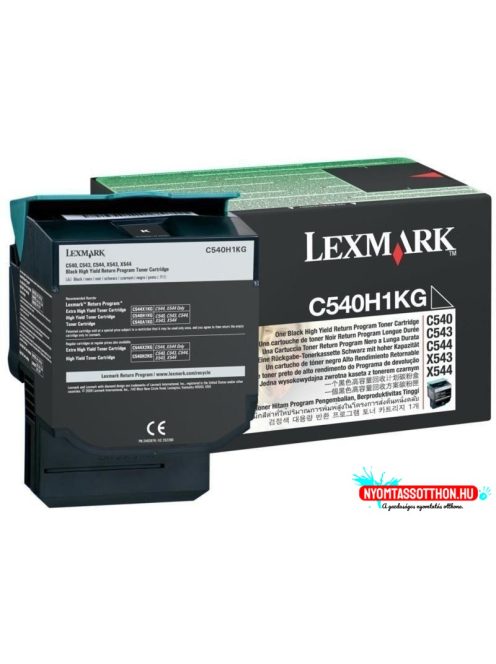 Lexmark C54x / X54x High Return Toner Black 2.5K (Original) C540H1KG