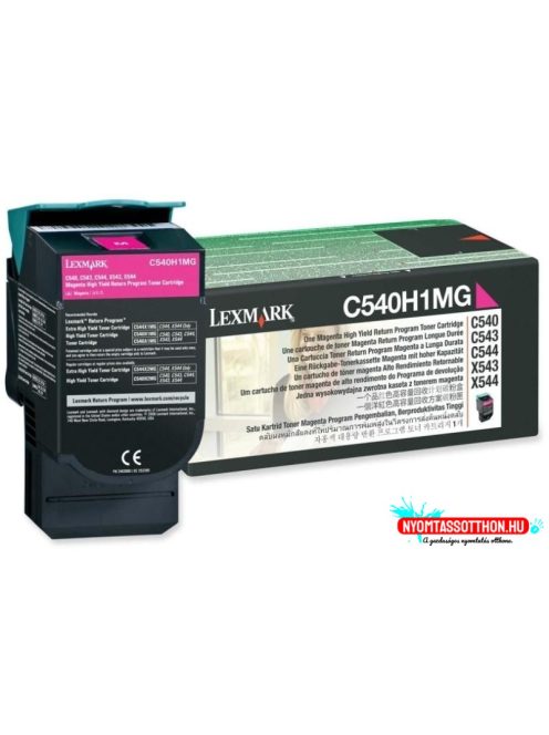 Lexmark C54x / X54x High Return Toner Magenta 2K (Original) C540H1MG