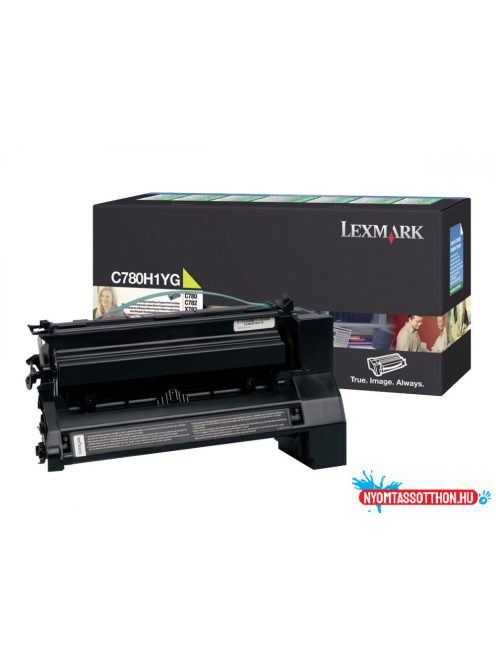 Lexmark C78x/X782 High Return Toner Yellow 10.000 oldal (Eredeti) C780H1YG