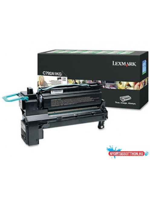 Lexmark C792/X792 Return Toner Black 6.000 oldal (Eredeti) C792A1KG