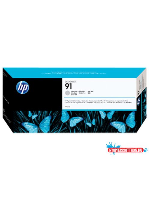 HP C9466A Viv. L.ight Gray Patron 775ml No.91 (Eredeti)