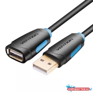   Vention USB-A 2.0/M -> USB-A 2.0/F 2m (hossz, PVC), kábel