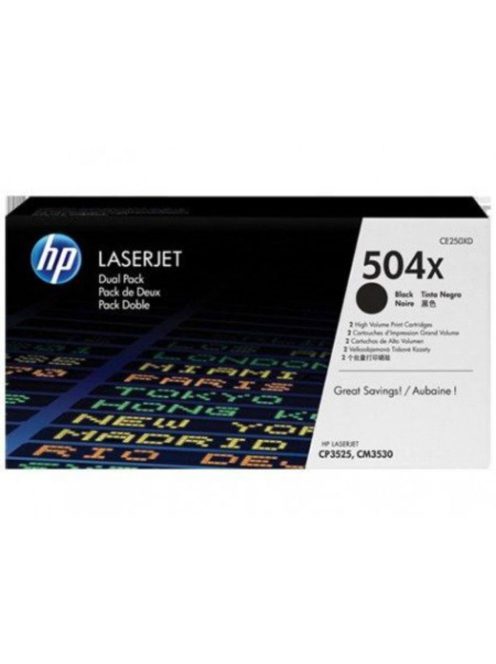 HP CE250XD Toner HBk 2x10.5k No.504X (Original)